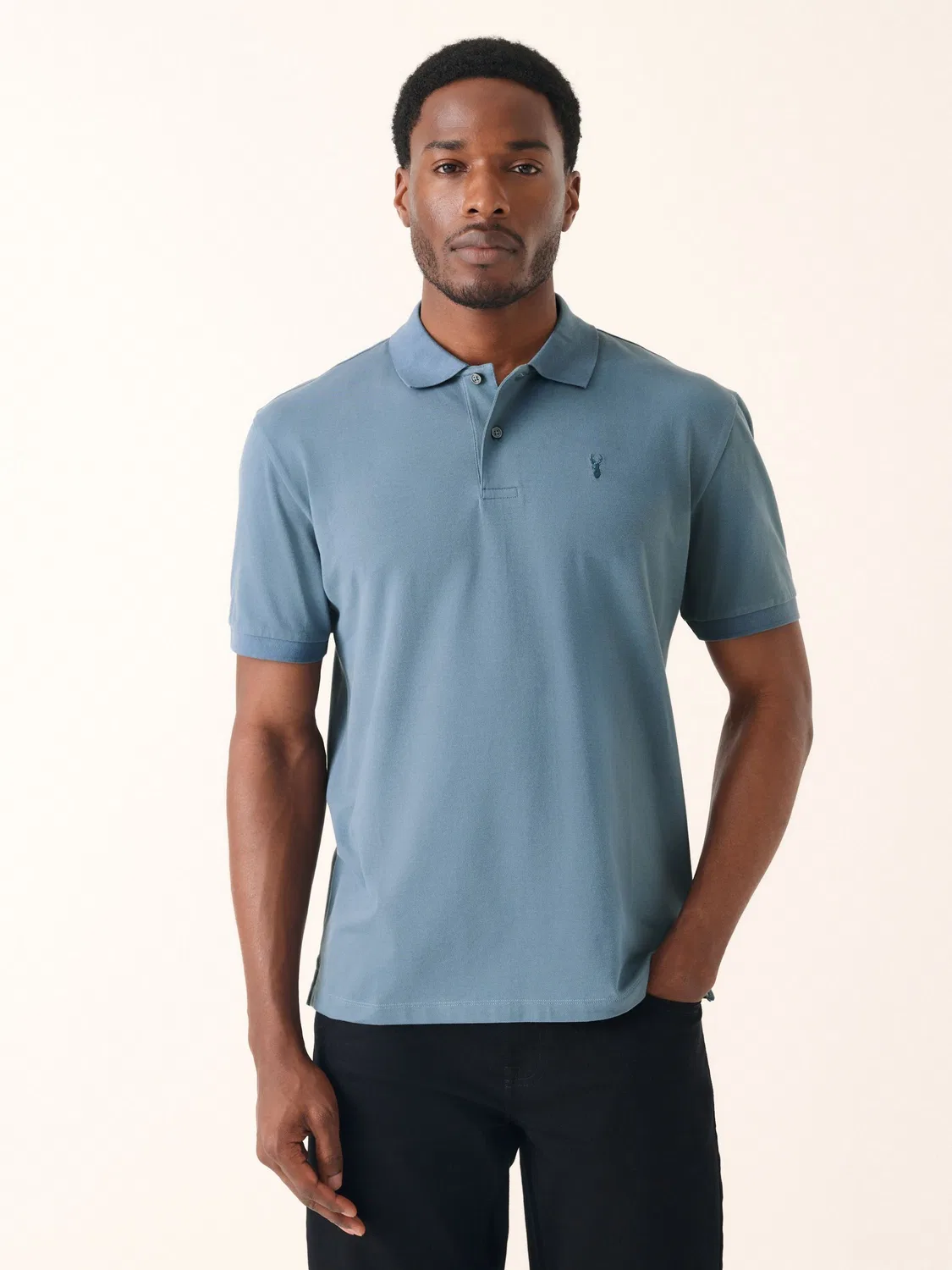 Поло с коротким рукавом Regular Fit, Airforce Blue Next