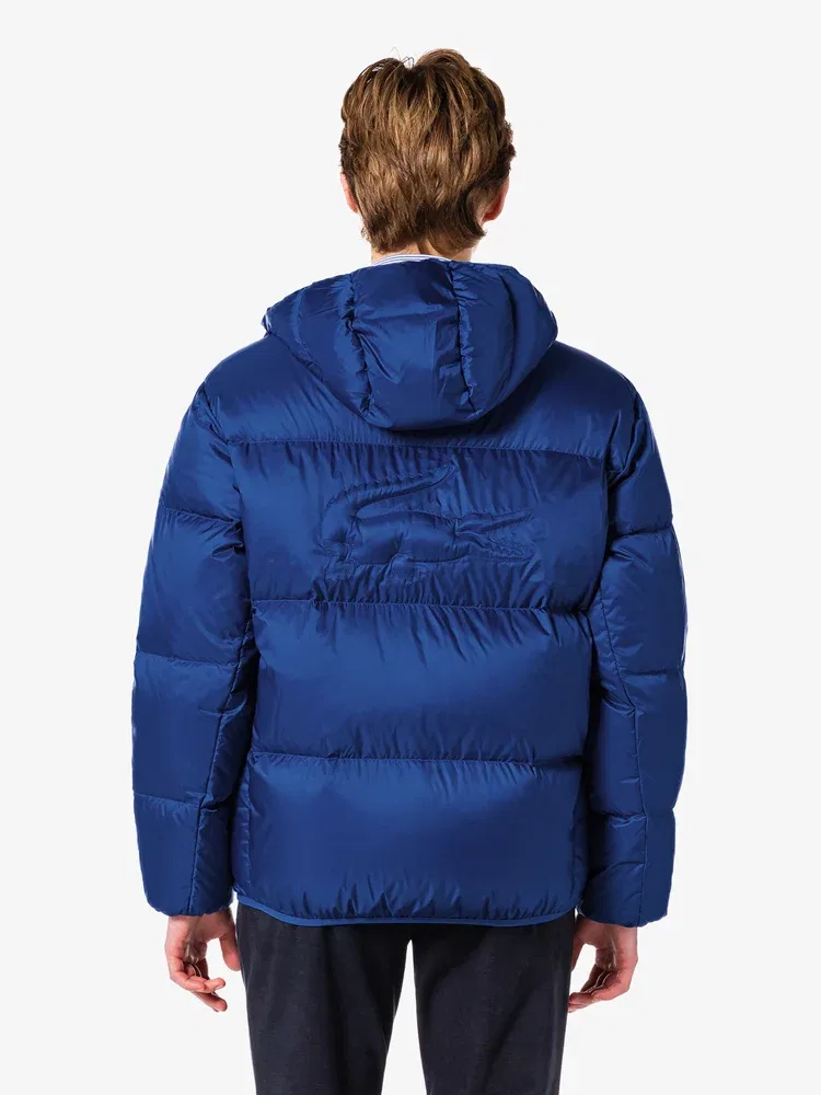 Пуховик мужской с капюшоном, модель BH7841 LACOSTE, Royal Blue — фото 3