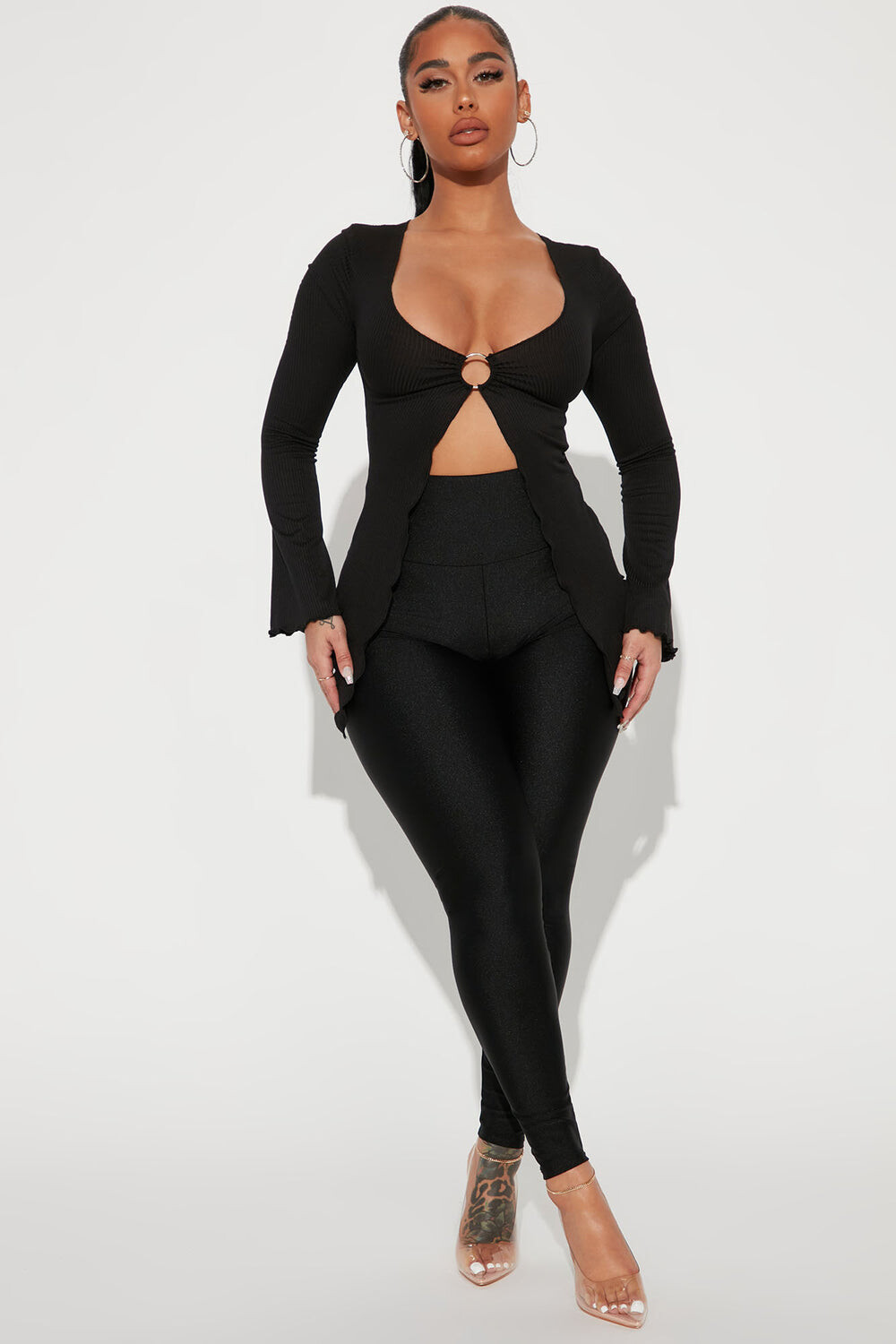 

Леггинсы Fashion Nova P1552, черный