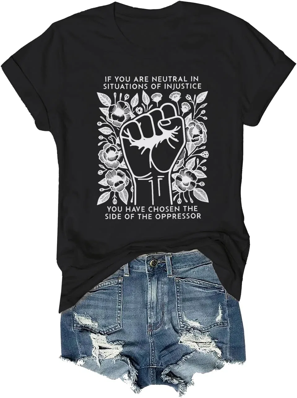 Футболка с принтом Unisex Short Sleeve, Black