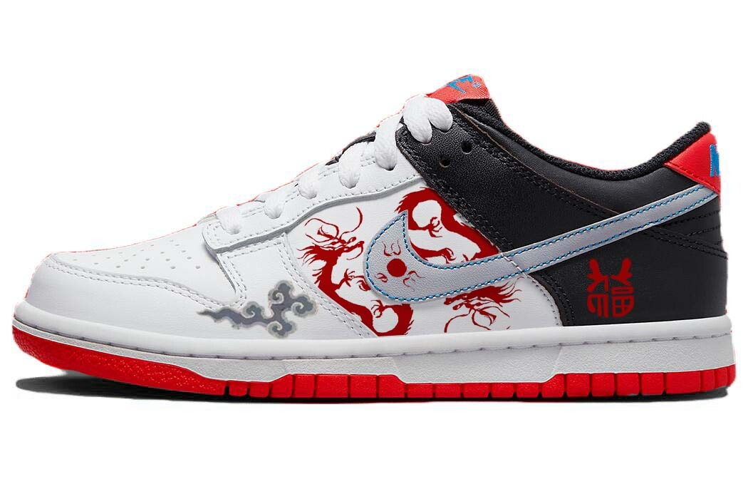 

Кроссовки Nike Dunk Skateboarding Shoes Women's Low-top Red/white, красный