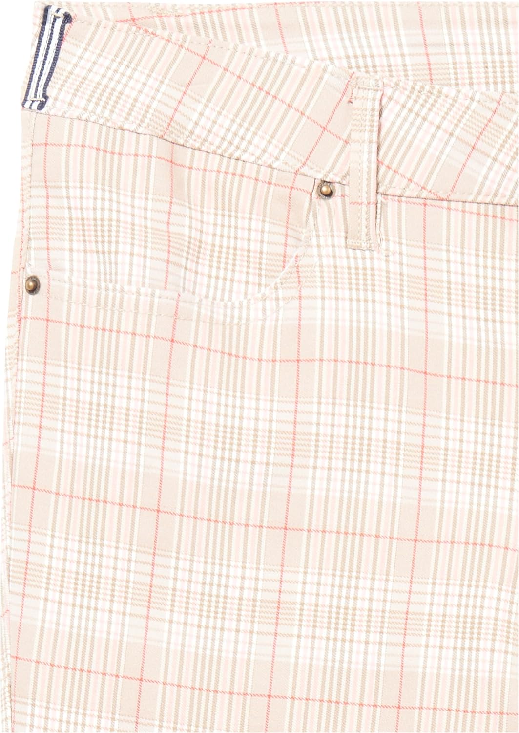 Женские облегающие брюки Tommy Hilfiger длиной до щиколотки в клетку, Khaki Multi — фото 2