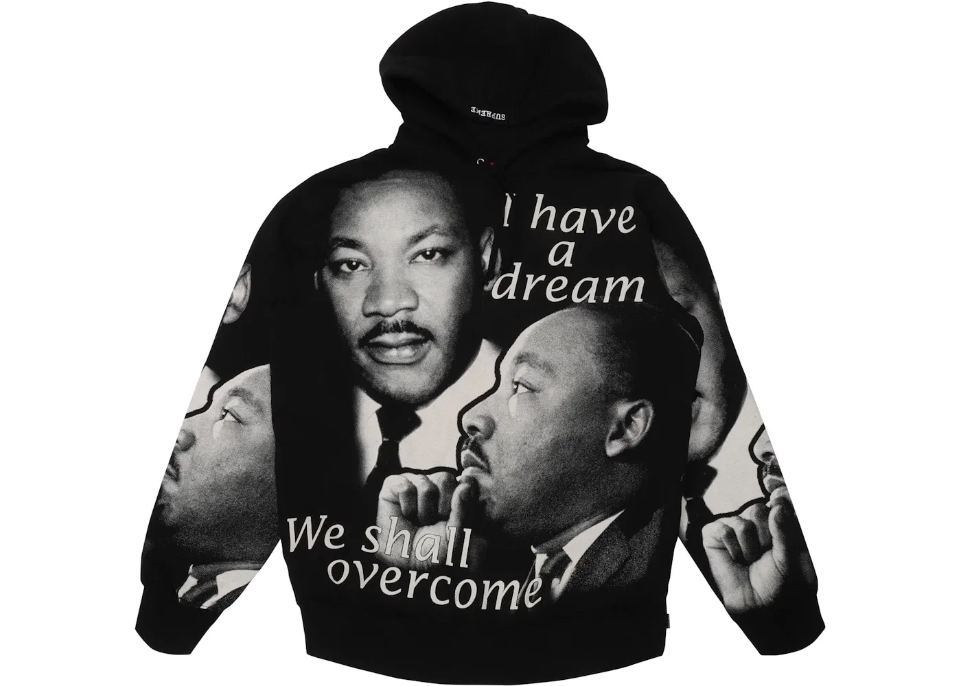 Мужская худи с принтом MLK Supreme, Black