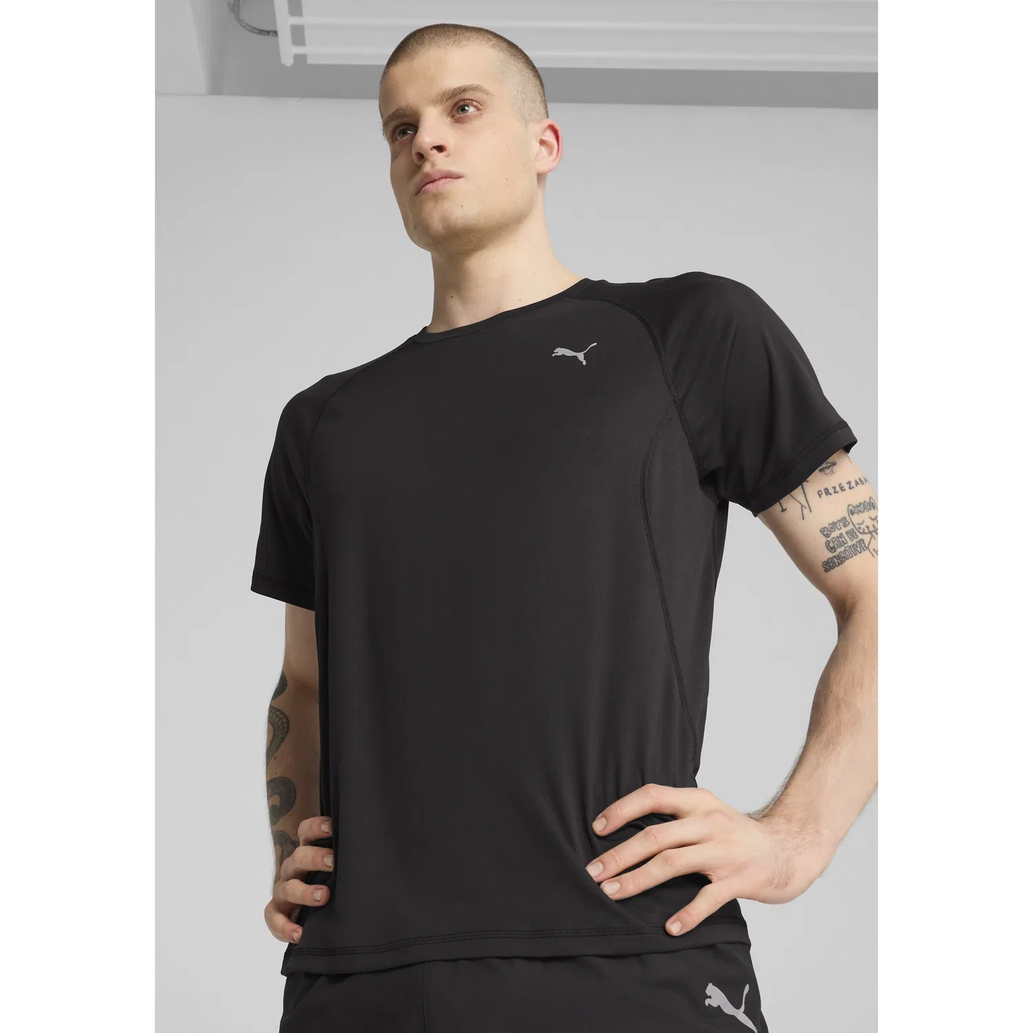 Детская беговая футболка с технологией dryCELL PUMA, Black
