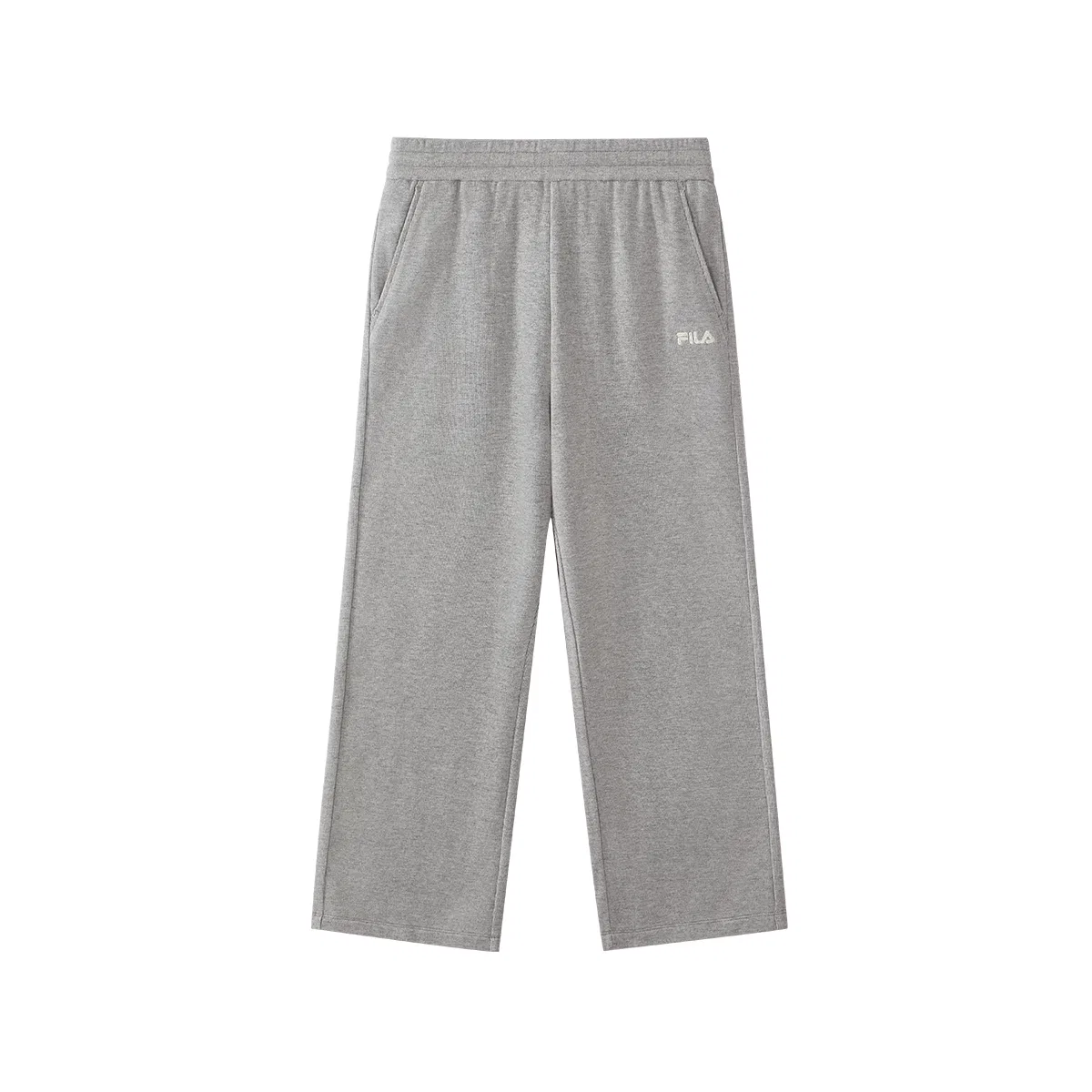 Детские спортивные штаны из трикотажа с принтом Silver Flower Gray FILA KIDS