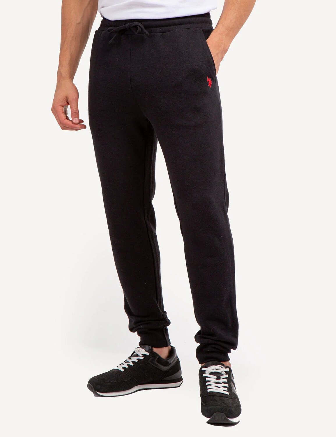 

Брюки U.S. Polo Assn. Fleece Jogger With Zip Pockets, черый