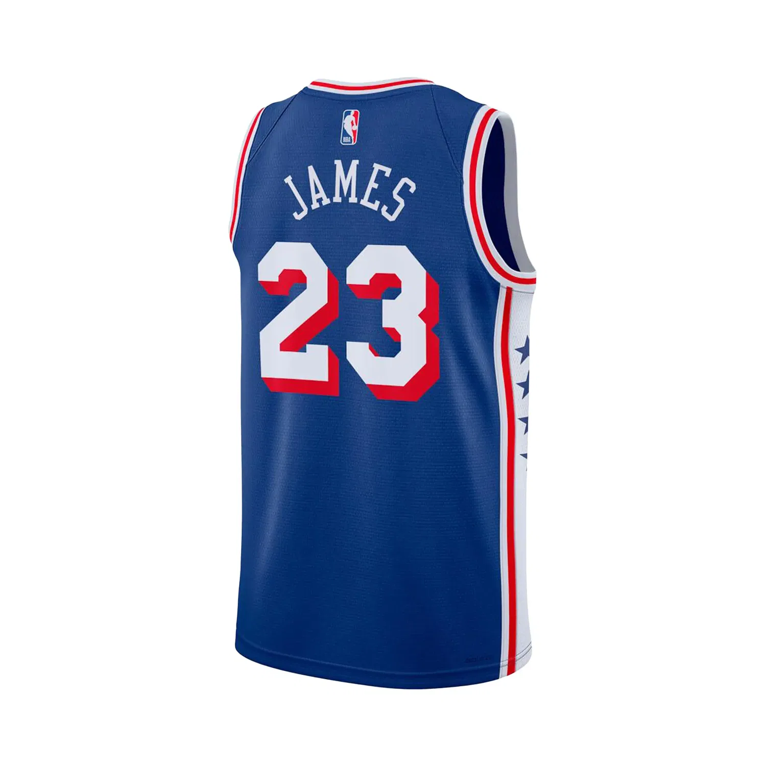 Футболка Nike LeBron James Philadelphia 76ers Swingman Icon Edition, синий — фото 2