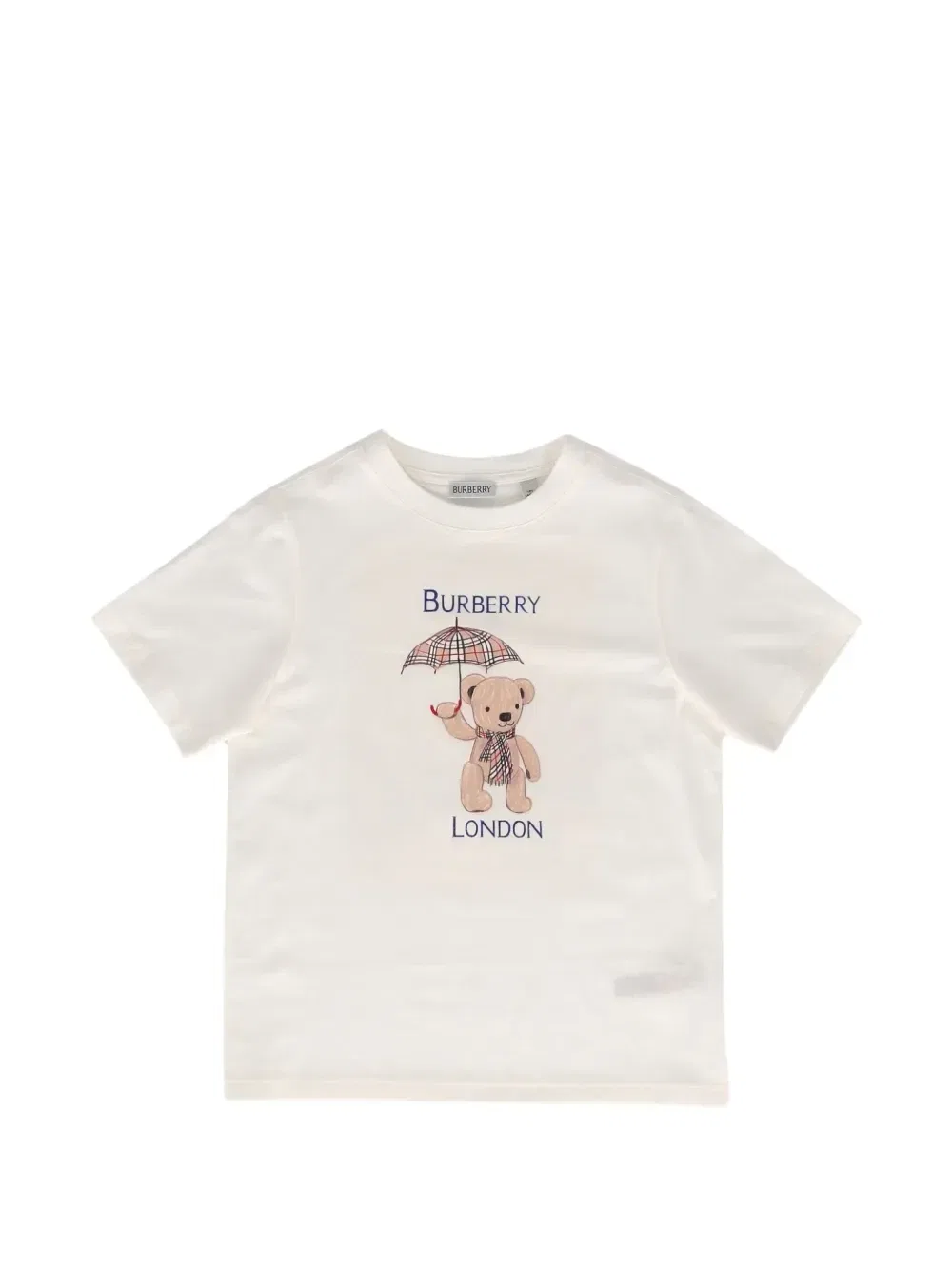 Футболка с принтом "Томас Медвежонок Лондон" Burberry Kids, бежевый