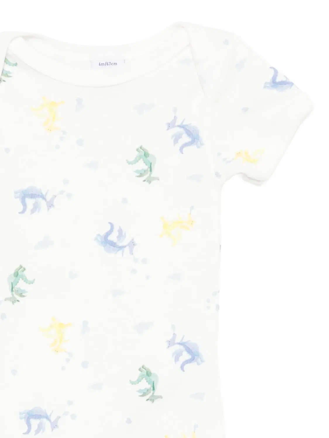 Комплект из трех боди с принтом Petit Bateau, зеленый — фото 3