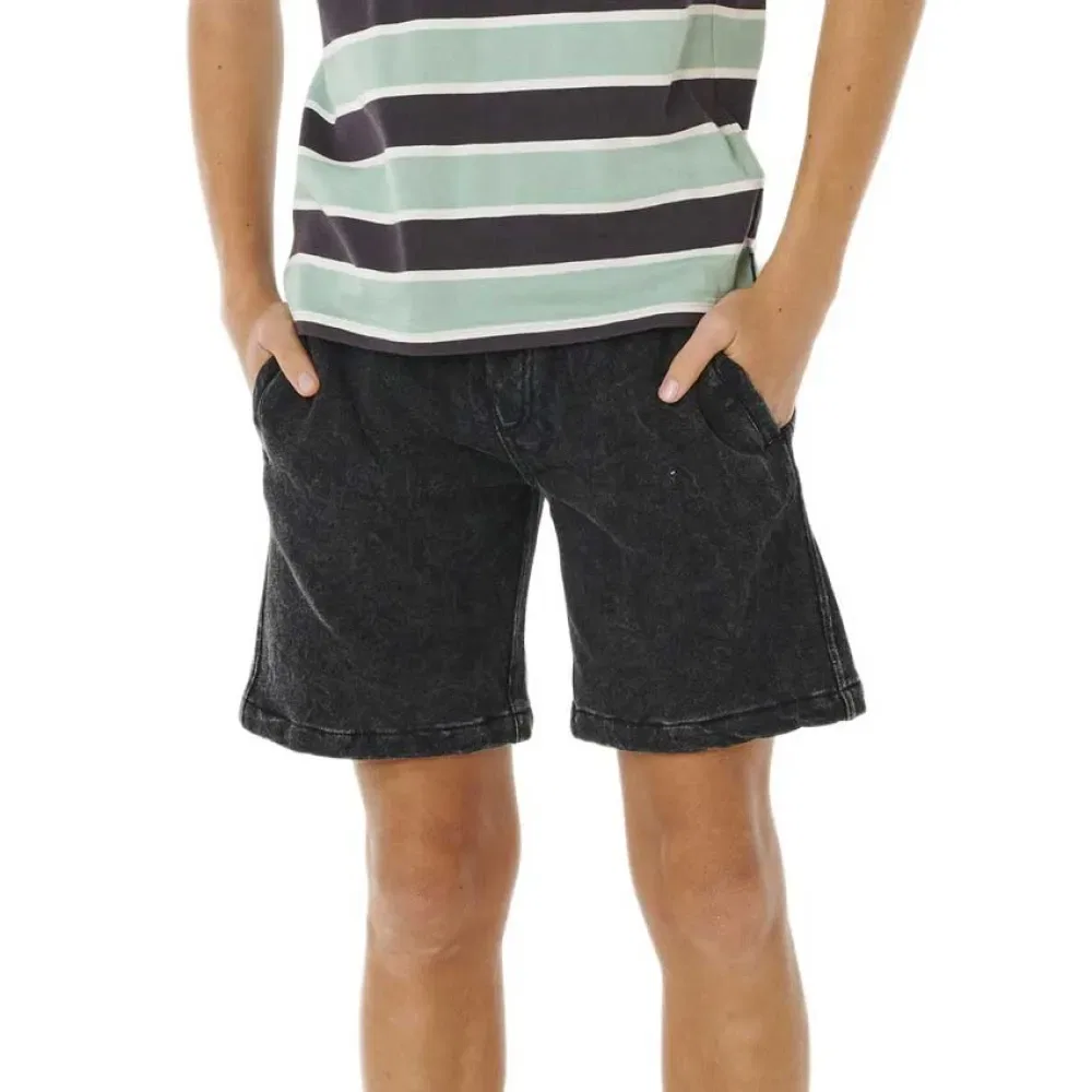 Детские шорты с принтом Epic Knit Rip curl, Black