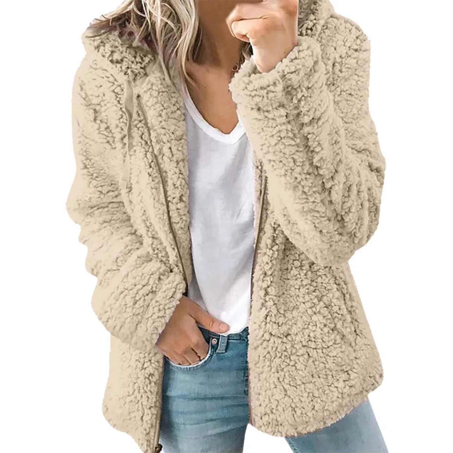 Женская теплая куртка с капюшоном Teddy Jacket, Cachi
