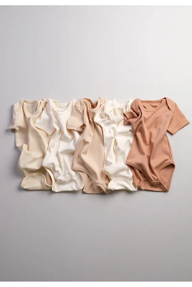 Детское боди-комплект хлопковый Basics Bondberro, Brown — фото 2