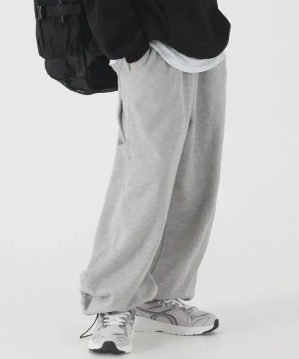 Широкие карпентер-штаны для мальчиков, Sweat Pants Pianer Kids, меланж — фото 2