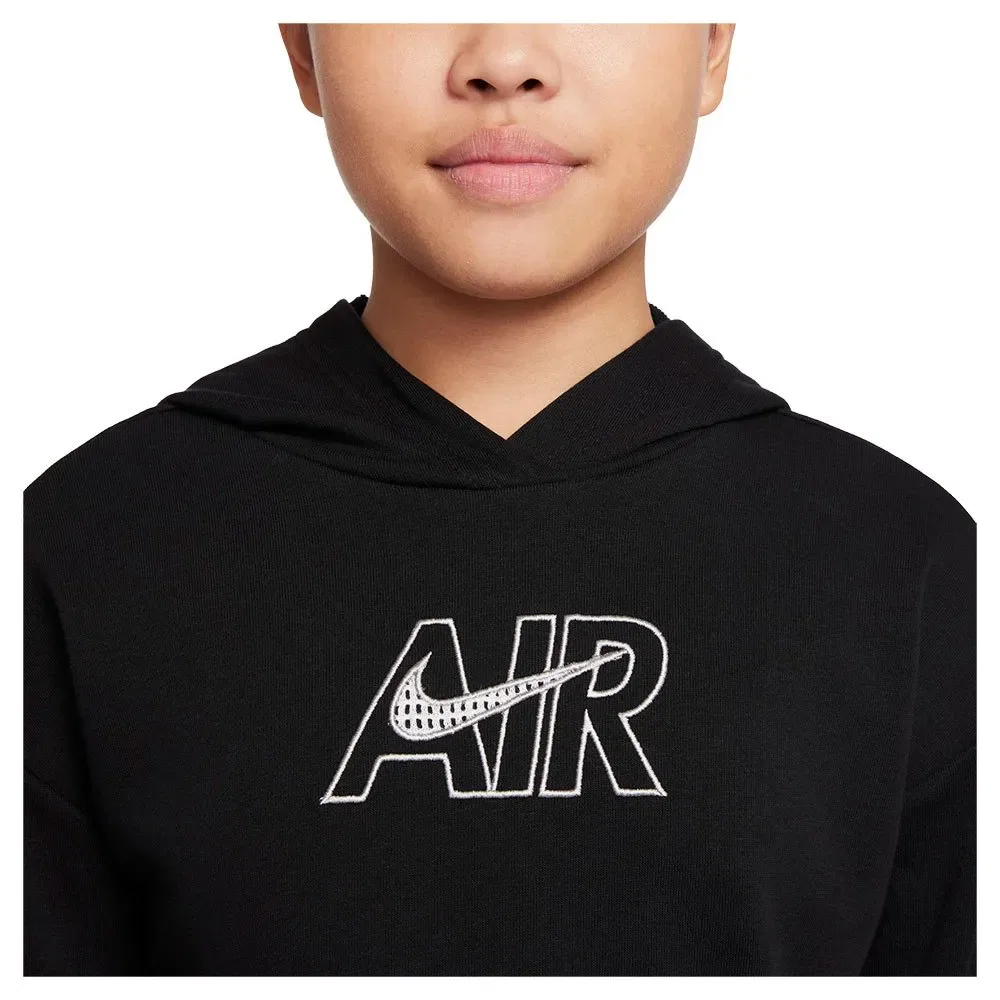 Толстовка с капюшоном Nike Sportswear Air French Terry Crop Nike, черный — фото 4