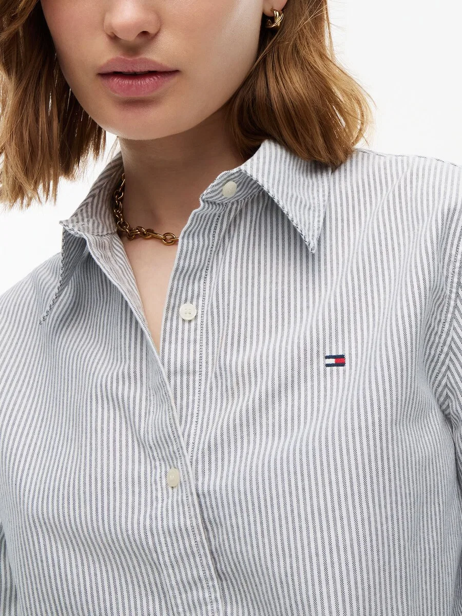Блузка TOMMY HILFIGER цвета «слоновая кость» — фото 3