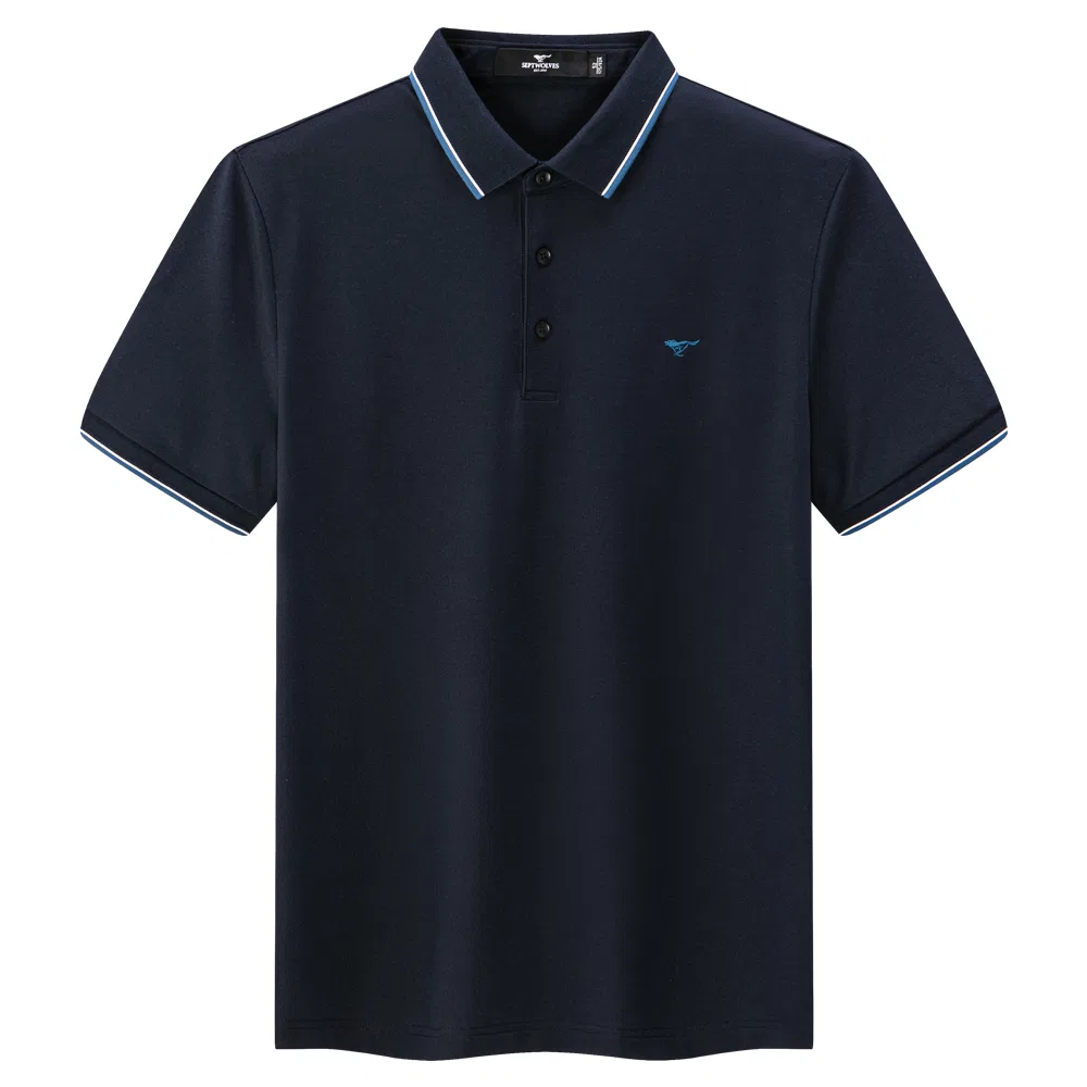 Детское поло с воротником Navy Blue SEPTWOLVES