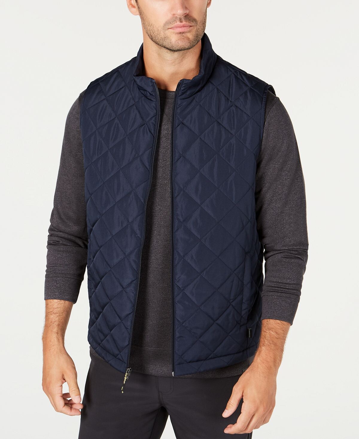 

Мужской стеганый жилет outfitter, созданный для macy's Hawke & Co., синий