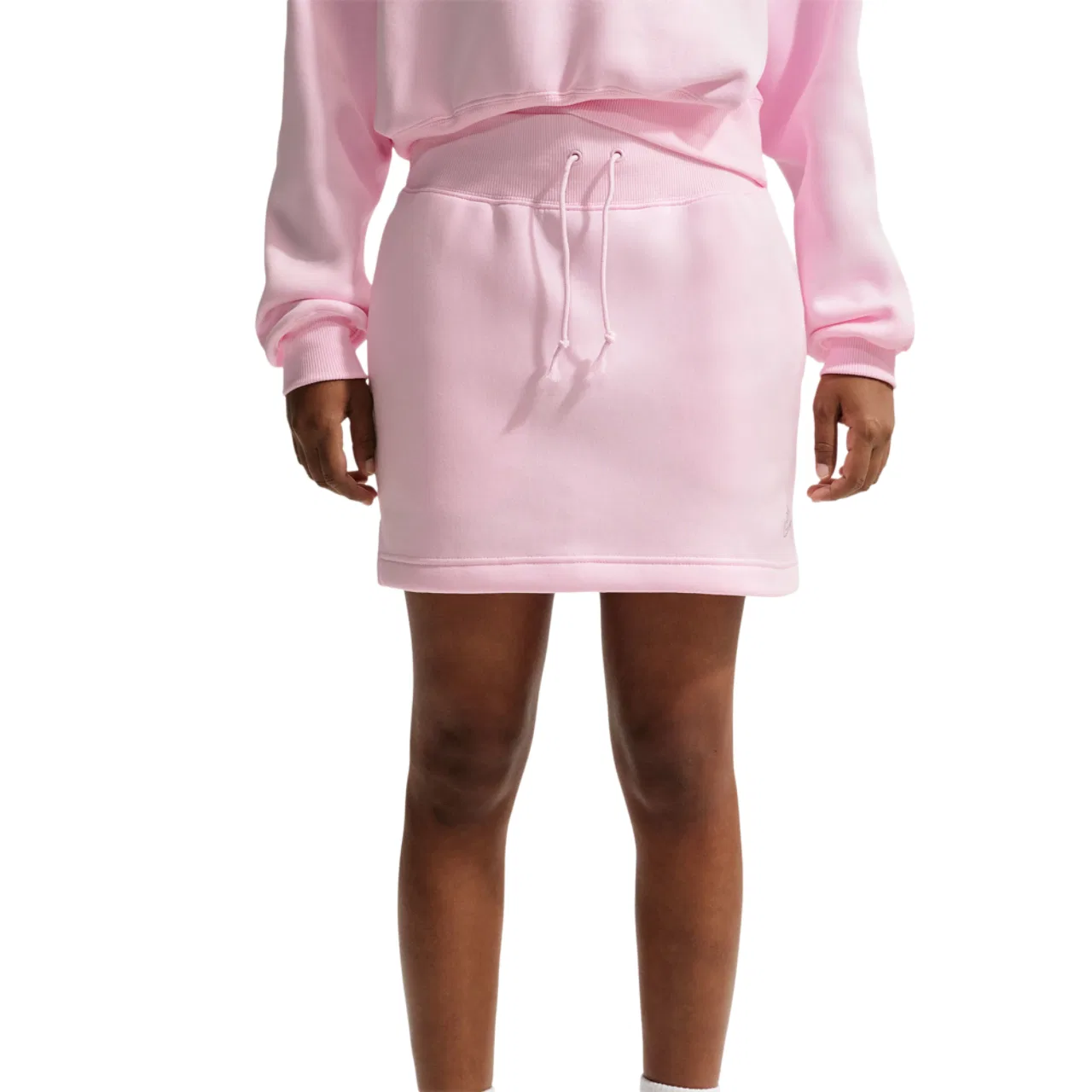Женская мини-юбка Phoenix Fleece HR Bling Nike, цвет Pink Foam/Pink Foam