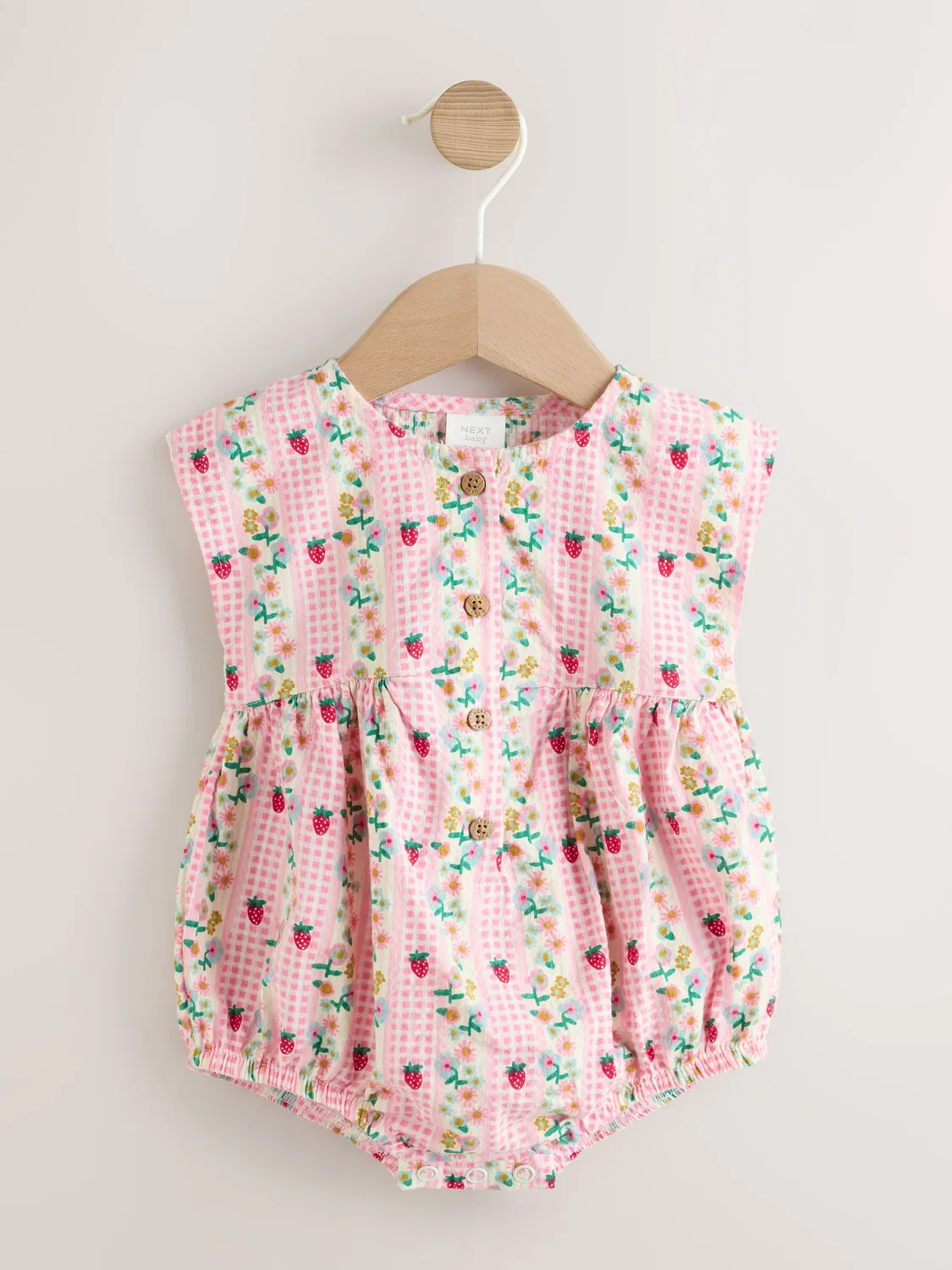 Ромпер с цветочным принтом Pink Floral Bloomer Next, розовый