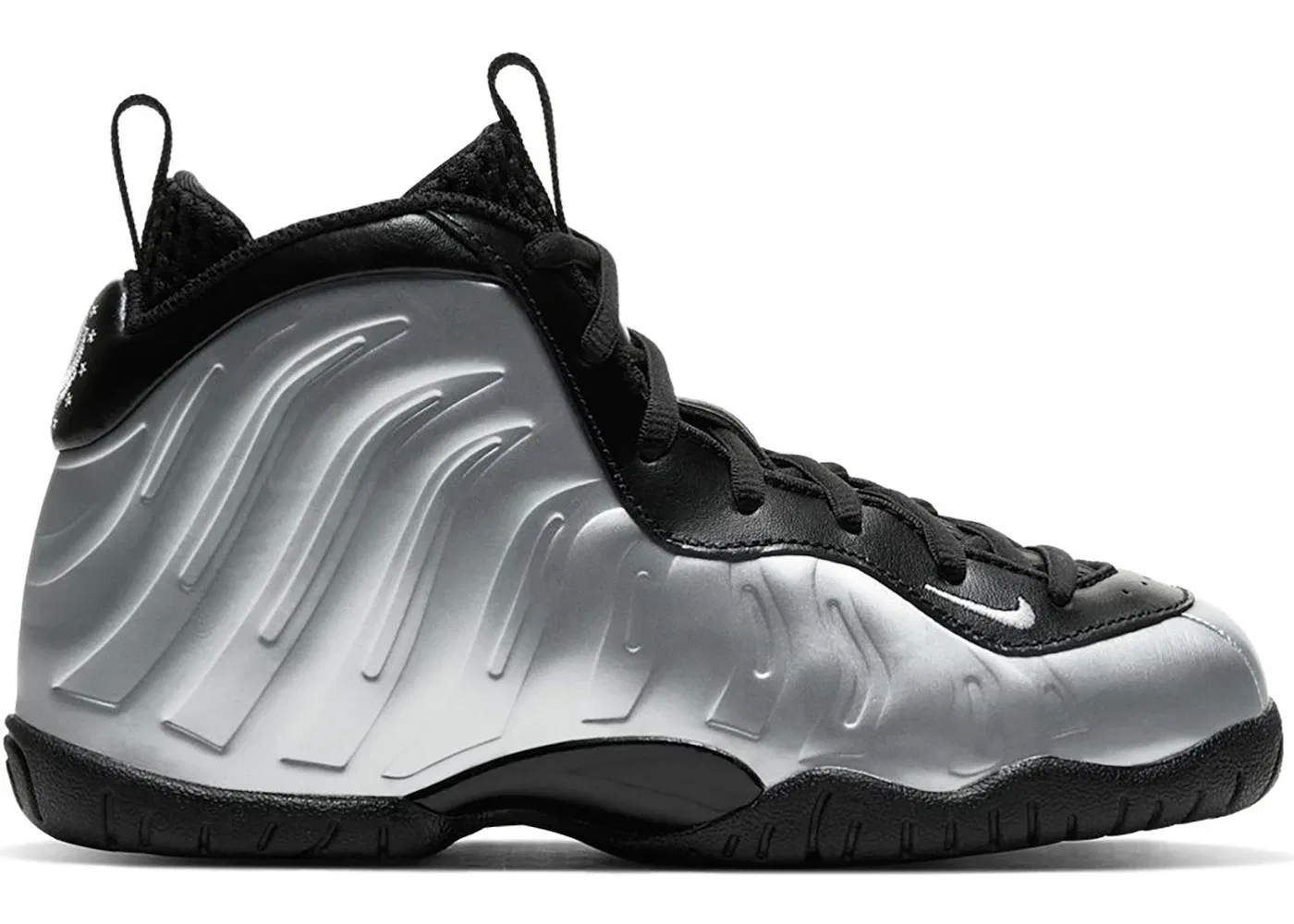 Детские кроссовки Lifestyle Nike Air Foamposite One Chrome Black, Chrome/White-Black-Laser Crimson