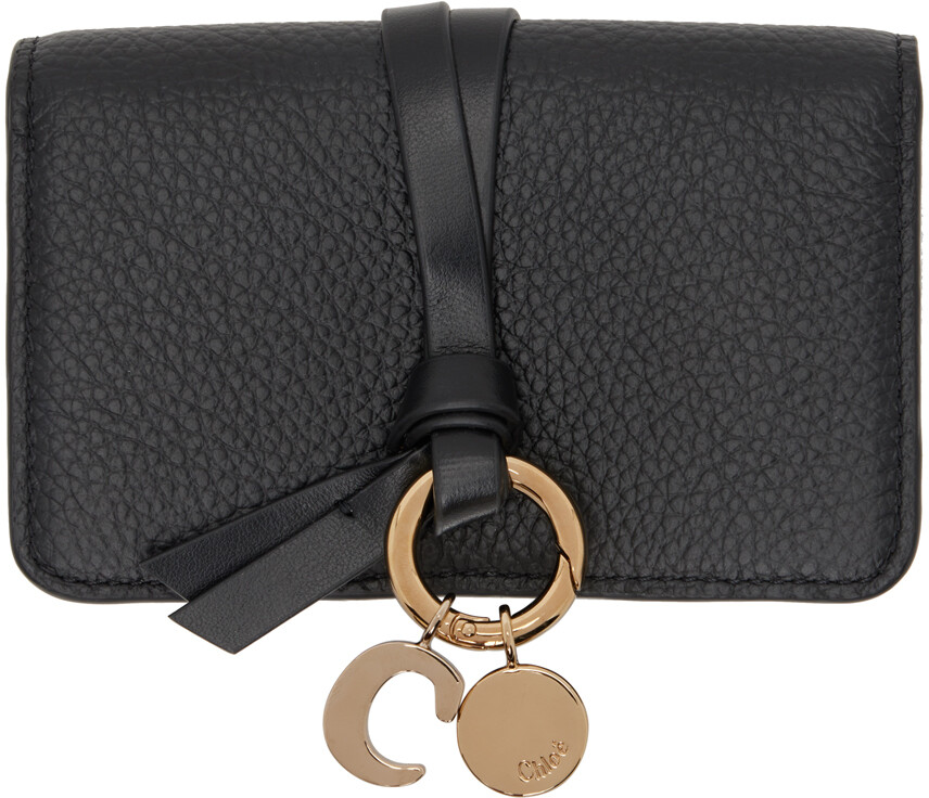 

Черная визитница с алфавитом Chloé