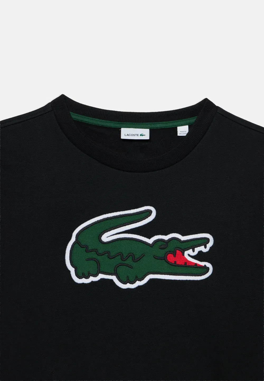 Толстовка унисекс с аппликацией и круглым вырезом Lacoste, Noir — фото 3