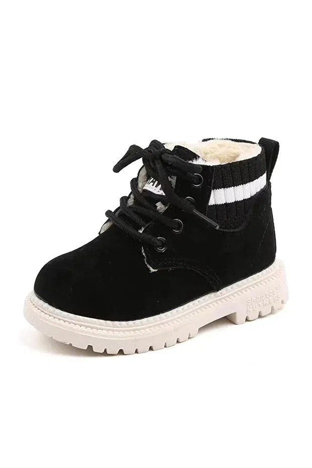 Детские ботинки для девочек на молнии Suni Butik, Black