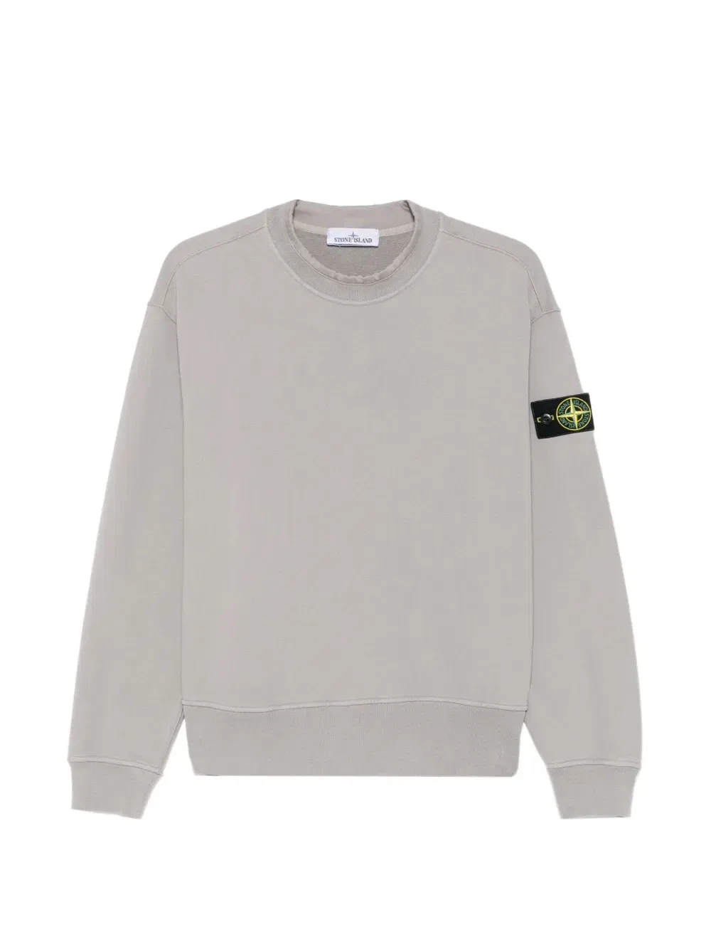 Свитер с нашивкой-логотипом Stone Island, серый