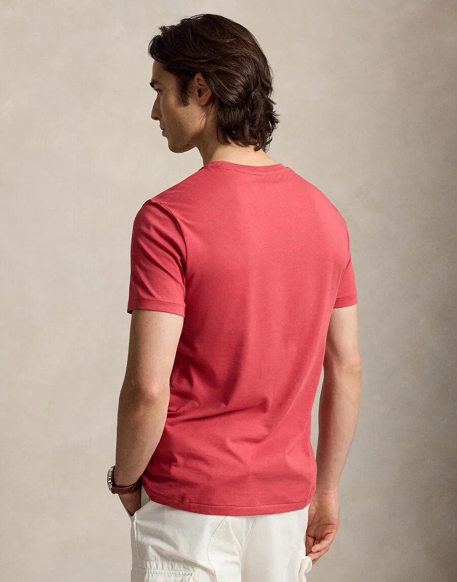 Футболка Polo Ralph Lauren стандартного кроя цвета «дыня» — фото 3
