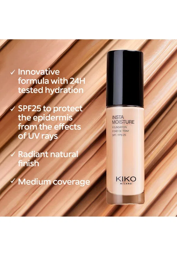 Тональный крем Instamoisture 30 мл Kiko Milano, цвет 9.5 gold-coloured — фото 2