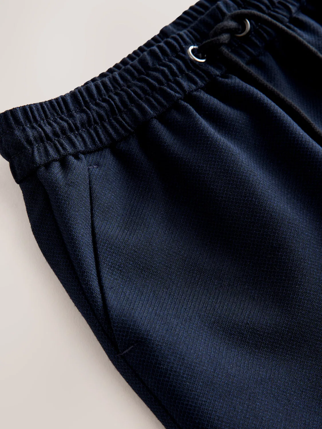 Брюки классические на резинке, Navy Pull-On Suit Trousers Next, темно-синий — фото 4