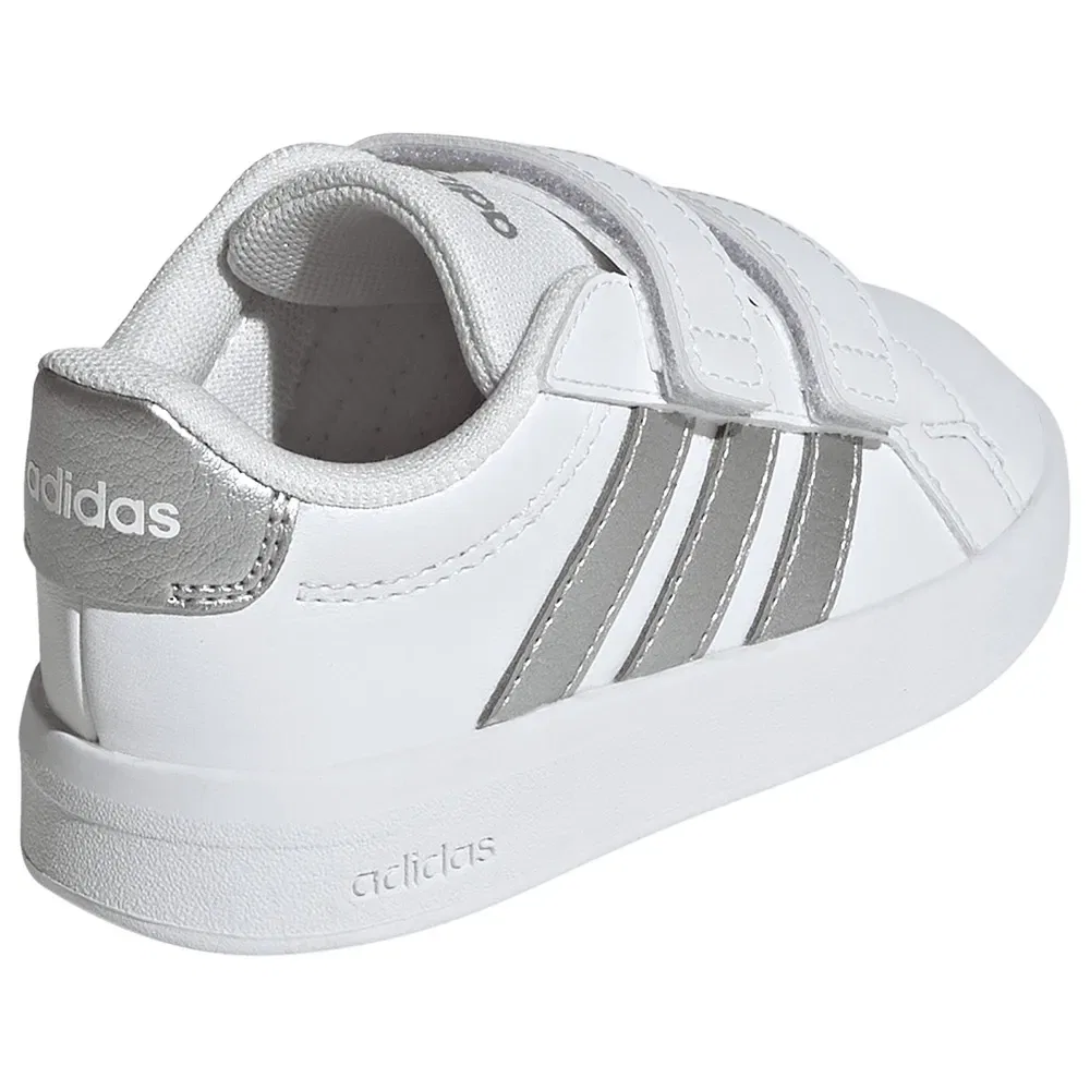 Кроссовки Adidas Grand Court 30 для малышей, белый — фото 4