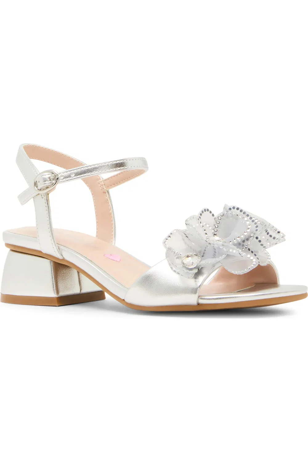 Детские сандалии с кристаллами Jcinthia Steve Madden, Silver