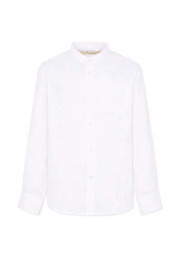 Рубашка из льна Camicie Tru Trussardi Junior, белый