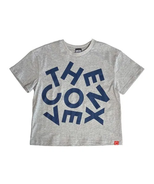 Детская футболка с принтом Random Logo / Wide-T CONVEX, Heather Gray — фото 4