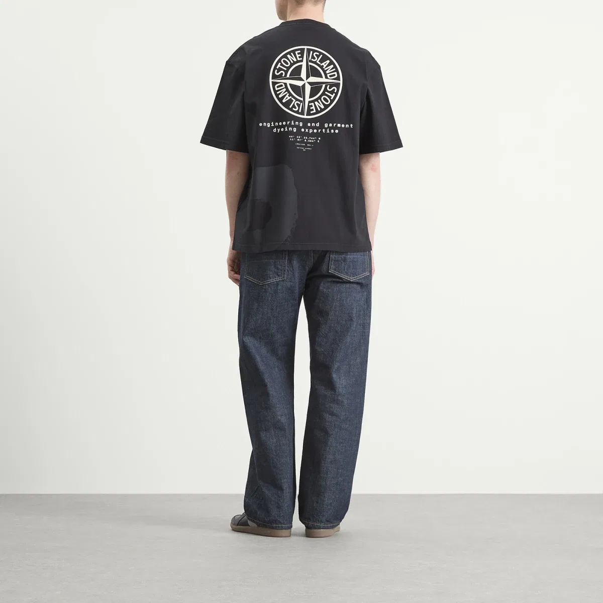 Футболка с принтом Whirlwind Type Stone Island, Black — фото 4