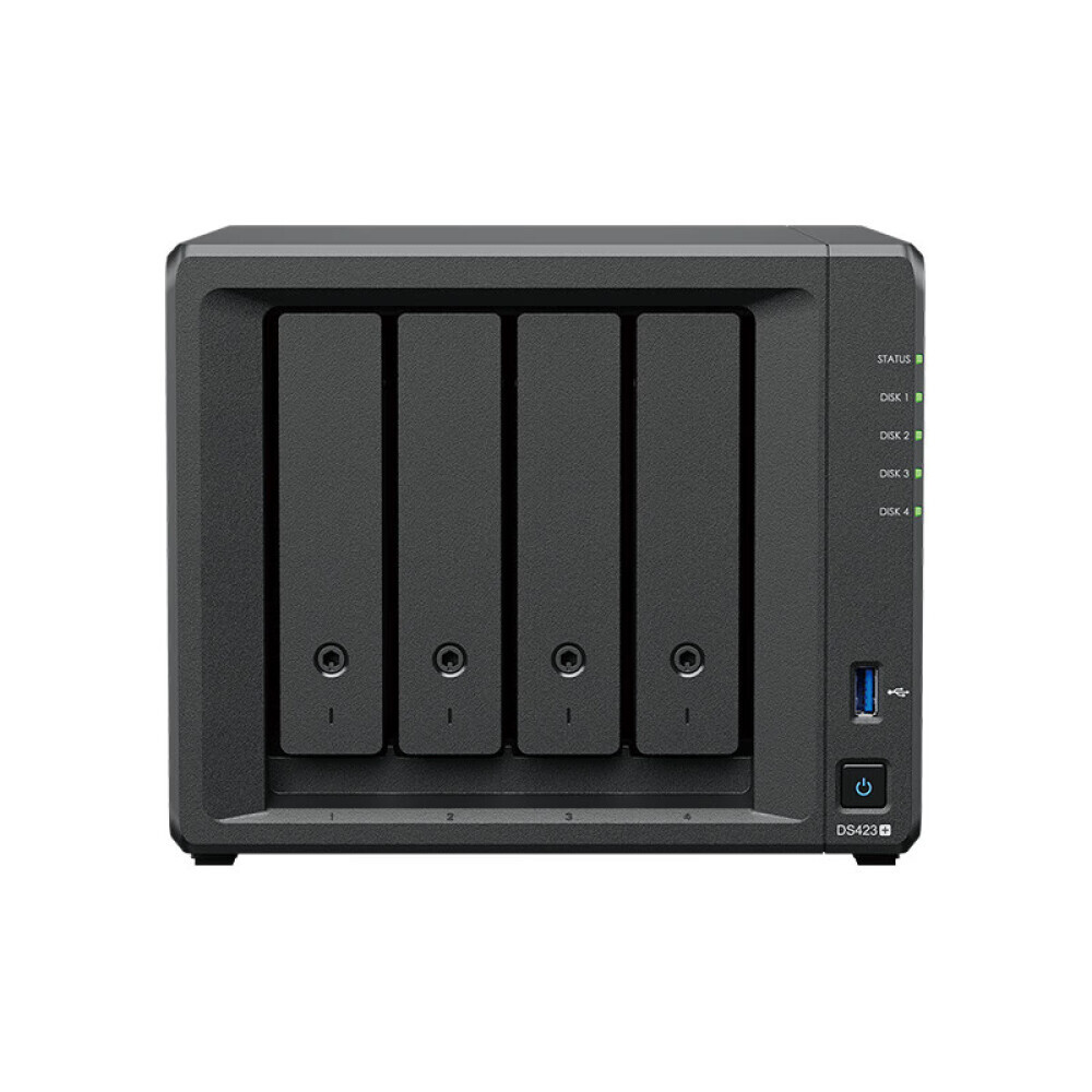 

Сетевое хранилище Synology DS423+ с 4 отсеками, чёрный