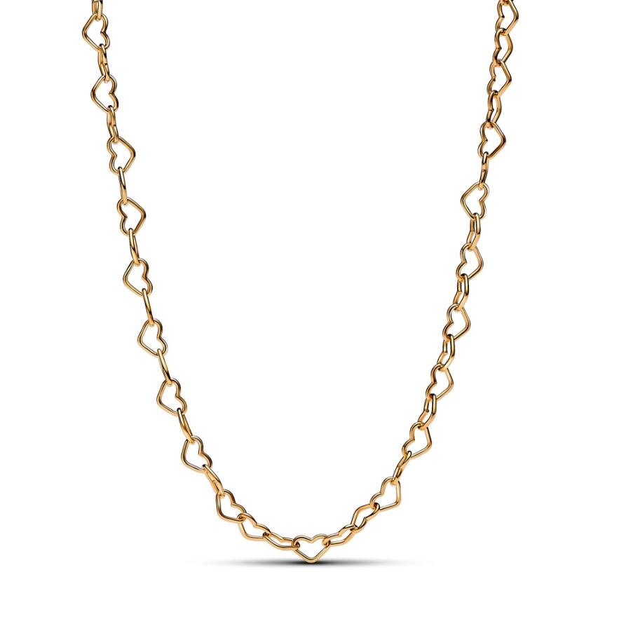 

Ожерелье Linked Hearts Collier Pandora, покрытие - золото
