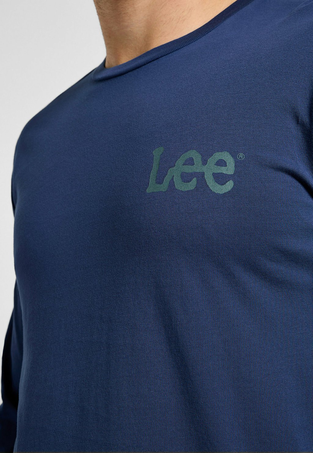 

Топ с длинными рукавами LS WOBBLY LOGO TEE Lee, темно-синий