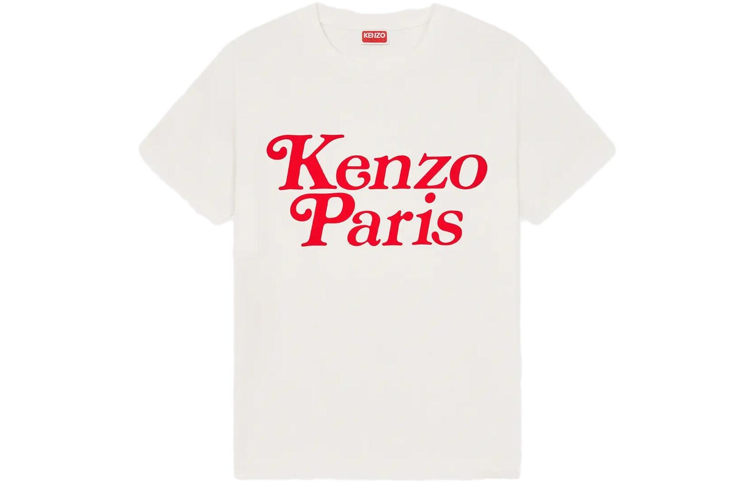 

Футболка Kenzo женская, белый / красный