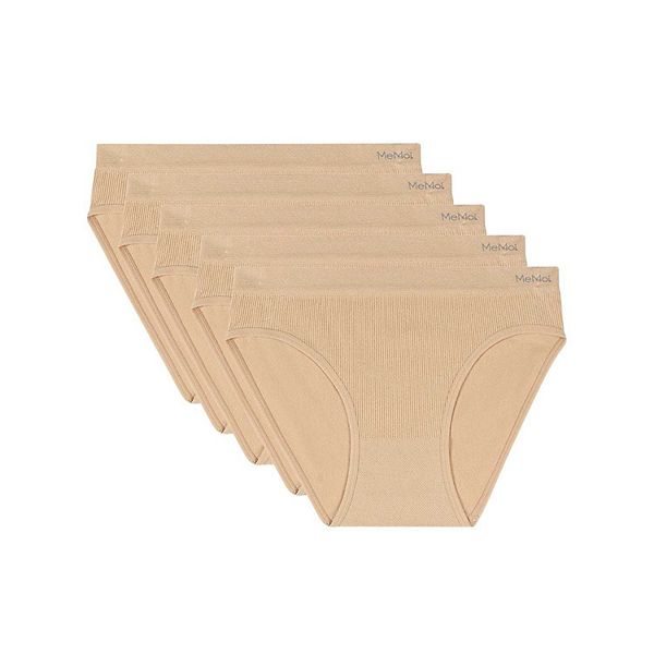 

Женские бесшовные бикини Pin Rib, набор из 5 пар Memoi, Tan