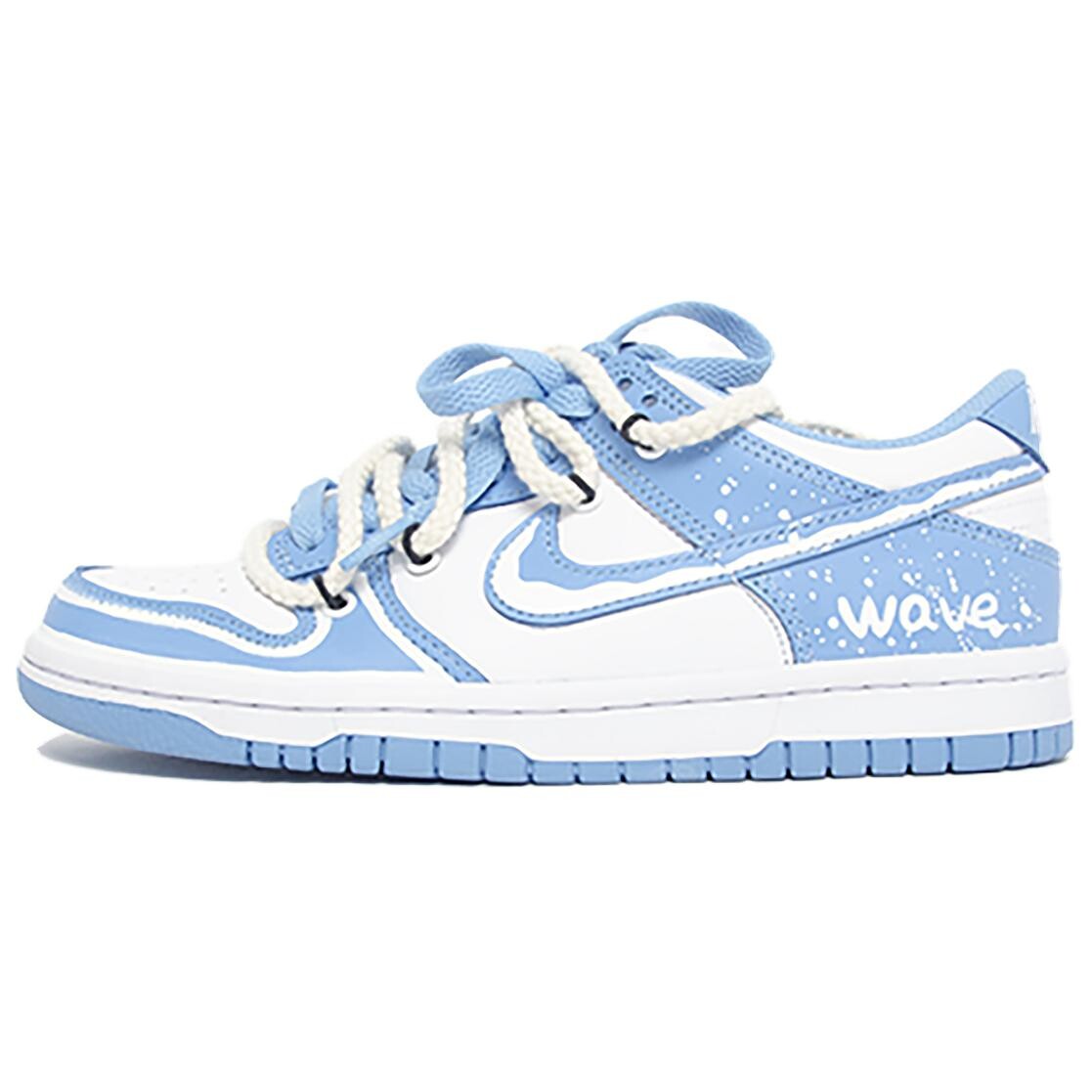 

Кроссовки Nike Dunk Skateboarding Shoes Women's Low-top White/blue, белый