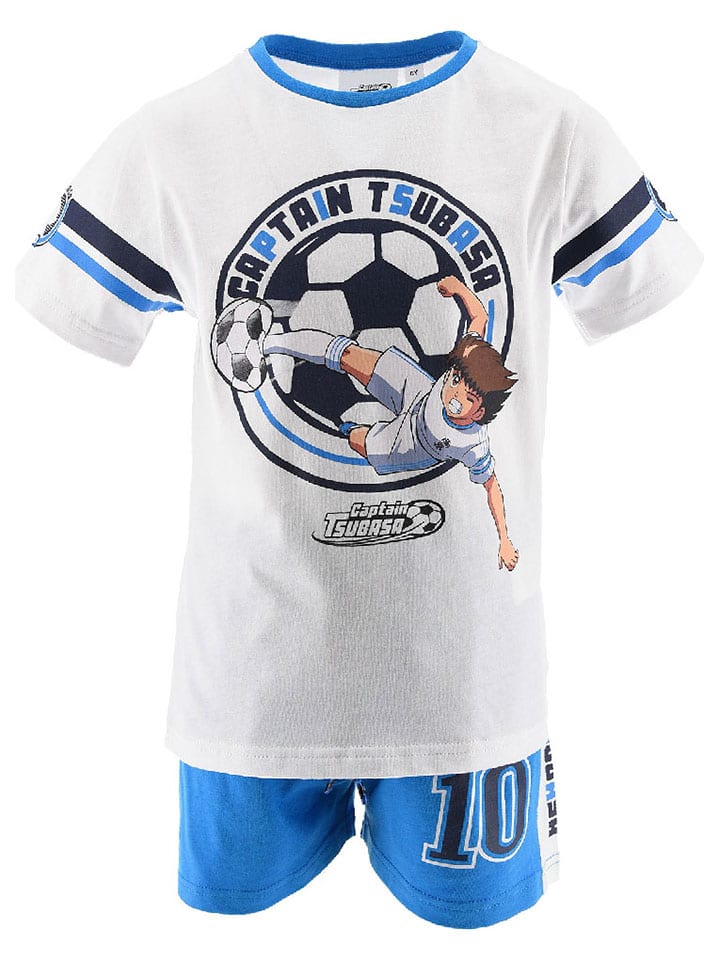 

Футболка Captain Tsubasa, белый/синий