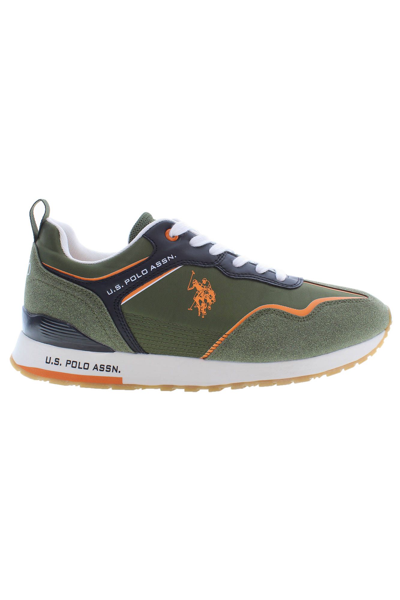 

Зеленые мужские кроссовки из полиэстера U.S. Polo Assn.