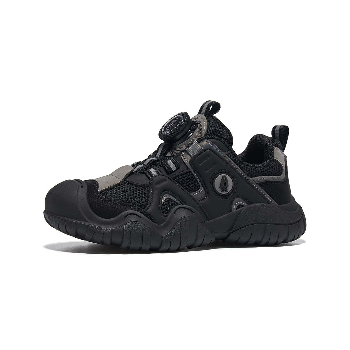 

Детские повседневные низкие кроссовки с противоскользящей подошвой, устойчивые к истиранию и дышащие Hush Puppies, черный