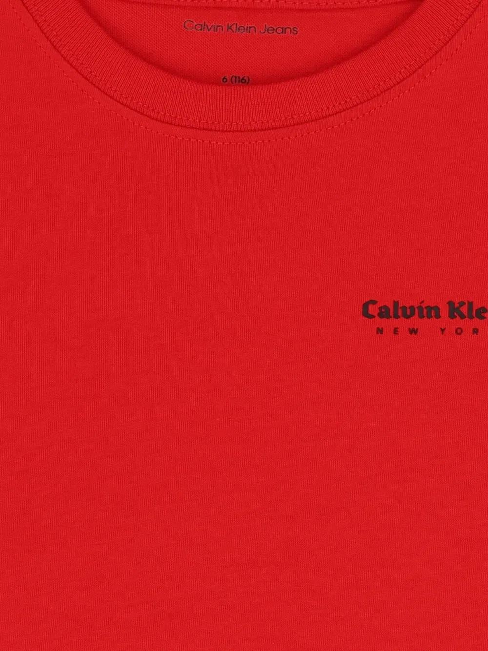 Футболка с круглым вырезом Calvin Klein Kids, красный — фото 3