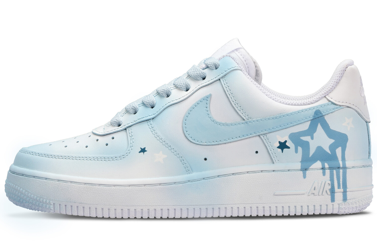 

Кроссовки Nike Air Force 1 Skateboarding Shoes Unisex Low-top White/blue, голубой, Синий, Кроссовки Nike Air Force 1 Skateboarding Shoes Unisex Low-top White/blue, голубой