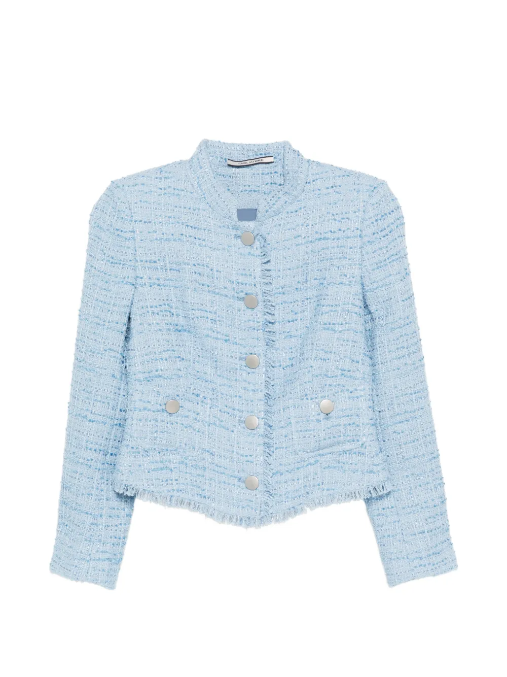 

Пиджак Jaqueline на пуговицах с необработанными краями Tagliatore, синий