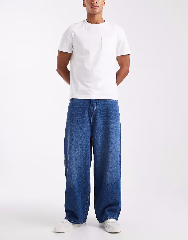 

Джинсы & SONS Carl супер-мешковатого кроя синего цвета Only & Sons