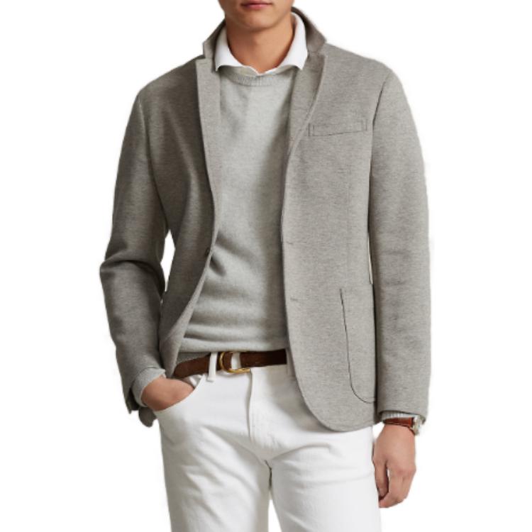 Polo Ralph Lauren Мужской пиджак деловой светло-серый, Light Gray — фото 4